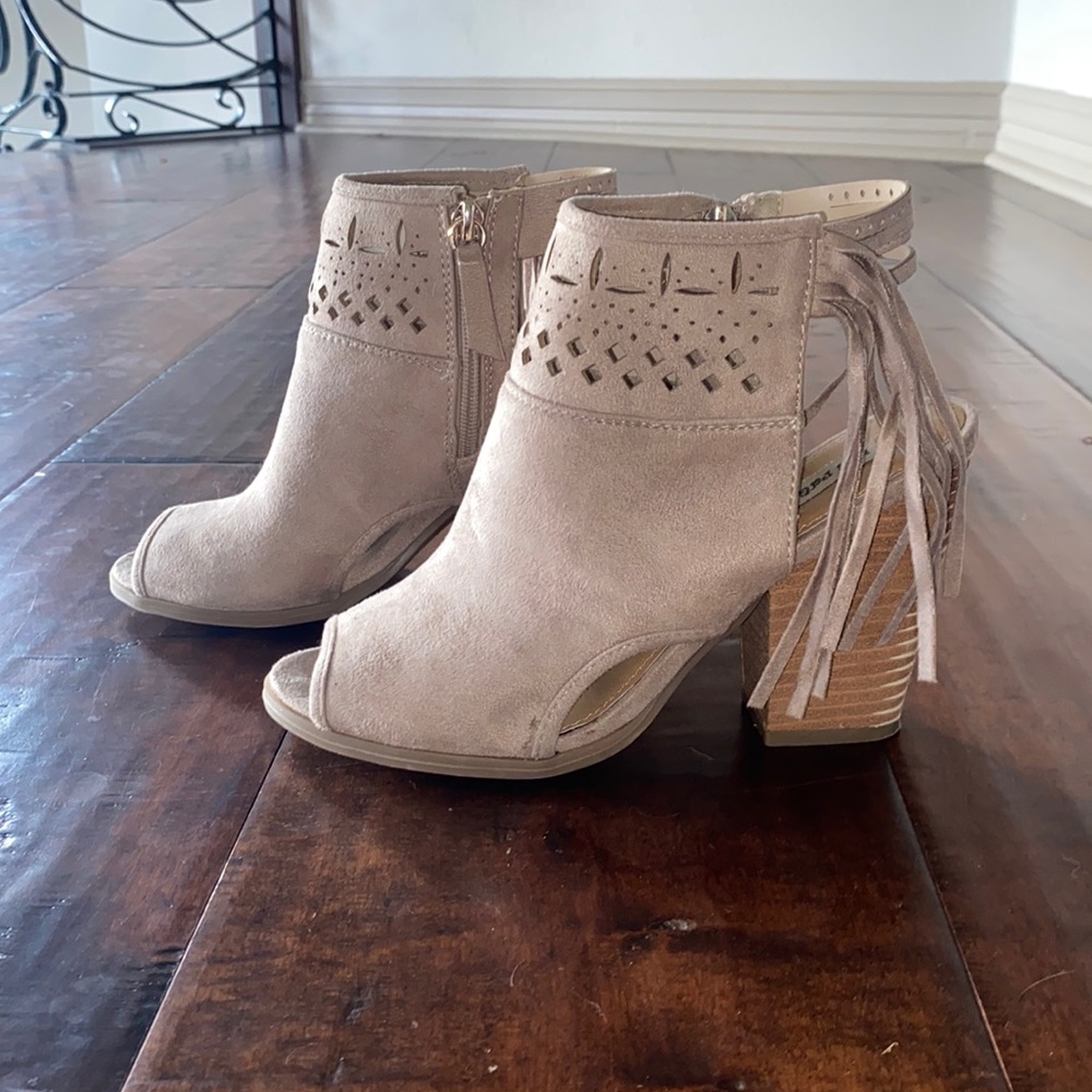 Suede booties